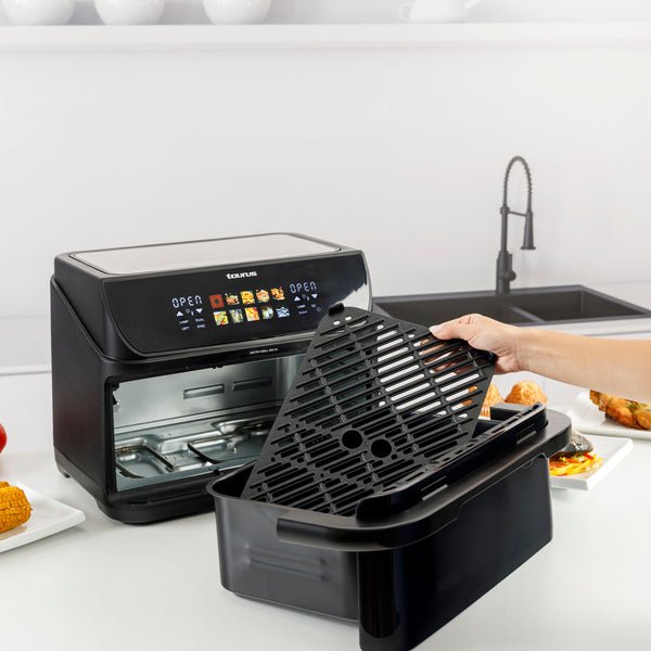 EAN 8414234730046 - Taurus GRILL 360 XL Sencillo 10 L 2800 W Freidora de aire caliente Negro imagen 9