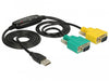 EAN 4043619634668 - DeLOCK 63466 cable de serie Negro, Verde, Amarillo 1,5 m USB tipo A DB-9 imagen 2