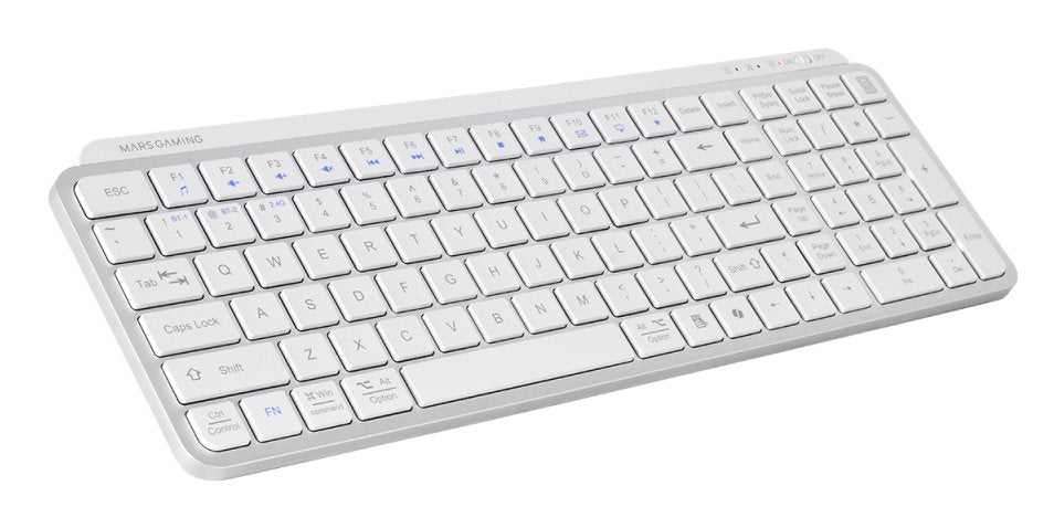 EAN 8435693113775 - Mars Gaming MK-SILENKEYS teclado Universal RF Wireless + Bluetooth QWERTY Español Blanco imagen 1