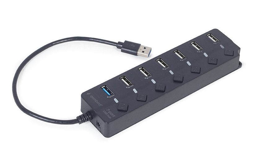 EAN 8716309124737 - Gembird UHB-U3P1U2P6P-01 hub de interfaz USB 3.2 Gen 2 (3.1 Gen 2) Type-A 5000 Mbit/s Negro imagen 3