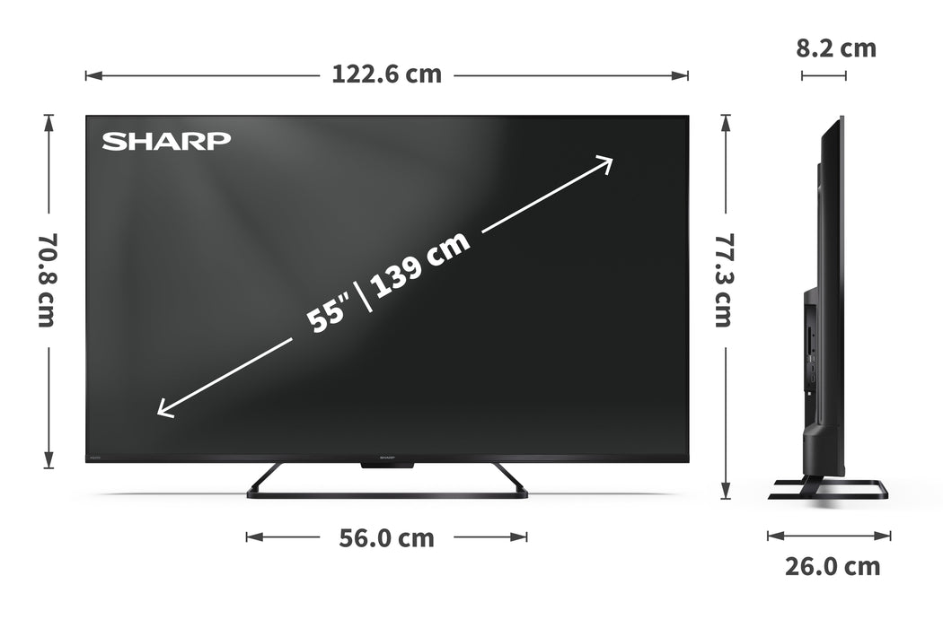 EAN 5905683272940 - Sharp 55HR7265E Televisor 139,7 cm (55") 4K Ultra HD imagen 9