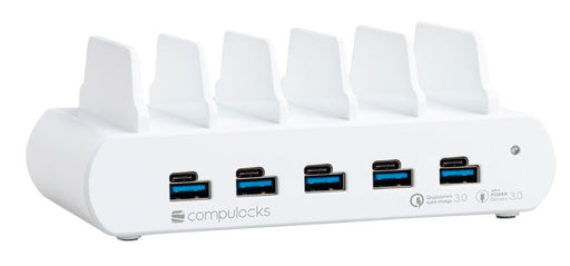 EAN 0819472024854 - Compulocks 5 Ports USB Charging Dock Station Smartphone, Tableta Blanco Corriente alterna Interior imagen 1