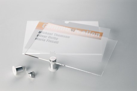 Durable Crystal Sign - Soporte Para Etiqueta - Fijación De Puerta