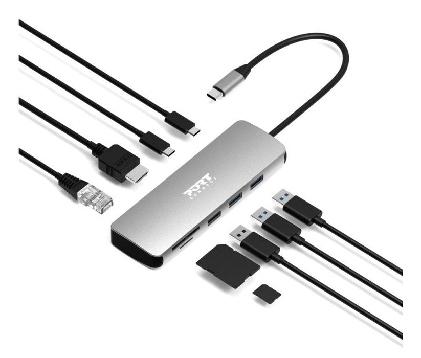Port Connect Docking Tipo C 9 In 1 - 1 X 4k Hdmi - Pd 85w - Retail Btoc Only