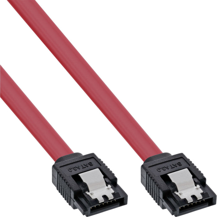Cable Redondo Inline Sata De 6 Gb/S Con Pestillos De 0,75 M