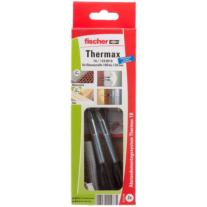 EAN 4048962114775 - Fischer 512173 tornillo de anclaje y taco 2 pieza(s) Juego de enchufes de pared y tornillos 70 mm imagen 4