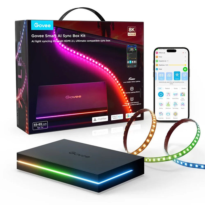 Govee Ki Synchronisierungsbox Kit 2 (Para Fernseher Mit 55-65") H8604c12