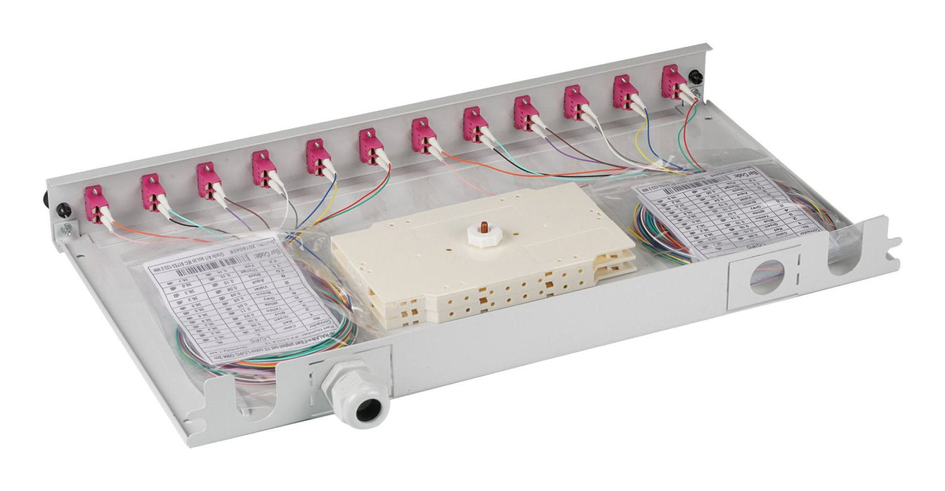 Efb Spleissbox Lc 50 125á Om4 Ausziehbar, 48pigtails   24 Kup