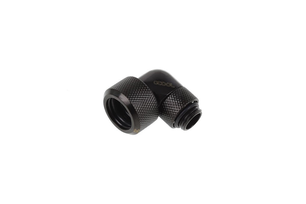 Alphacool Icicle 16mm Hardtube Manguito Atornillable 90° Giratorio, Conexión 17395