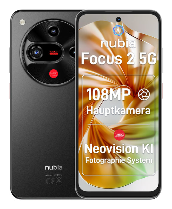 Zte Nubia Focus 2 8+256gb 6.7" 5g Galactic Black Ita
