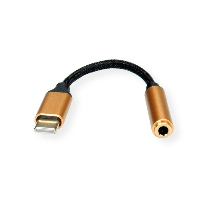 Roline Gold Adapter Usb Typ C - 3,5mm Audio, St Bu, 0,13 M