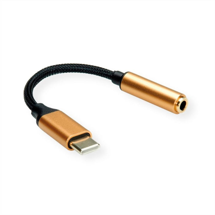 Roline Gold Adapter Usb Typ C - 3,5mm Audio, St Bu, 0,13 M