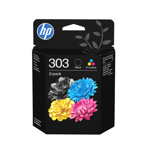 EAN 0192545863971 - HP 303 2-pack Black/Tri-color Original Ink Cartridges cartucho de tinta 2 pieza(s) Rendimiento estándar N imagen 1