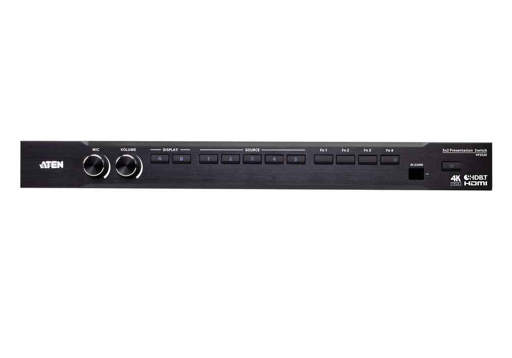 Switch De Presentaciones True 4k Seamless 5 X 2 Con Funciones De Control  De Aten