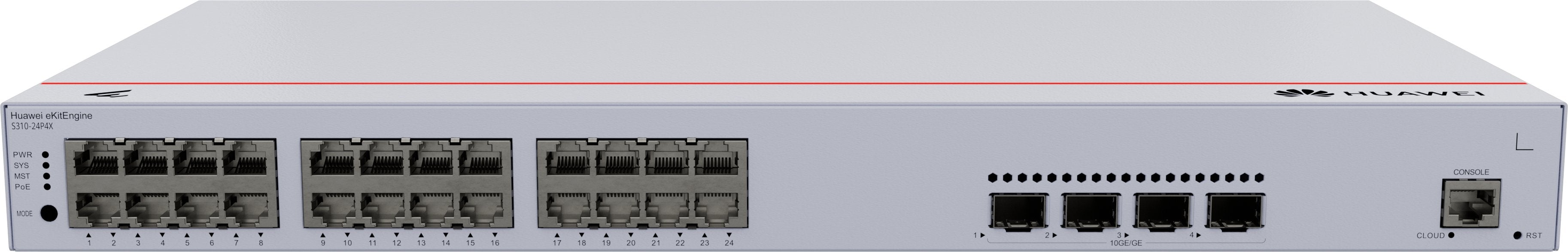 EAN 6901443450145 - HUAWEI eKit S310 Series S310-24P4X Gestionado L2+ Gigabit Ethernet (10/100/1000) Energía sobre Ethernet ( imagen 1