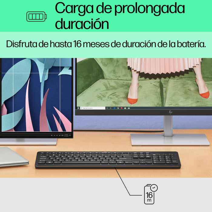 EAN 0195908430025 - HP 230 Wireless Keyboard teclado Universal RF inalámbrico QWERTY Negro imagen 8