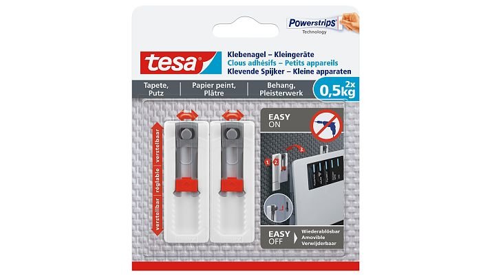 Tesa Klebenagel Kleingeräte Para Tapeten &Amp; Putz 0,5kg