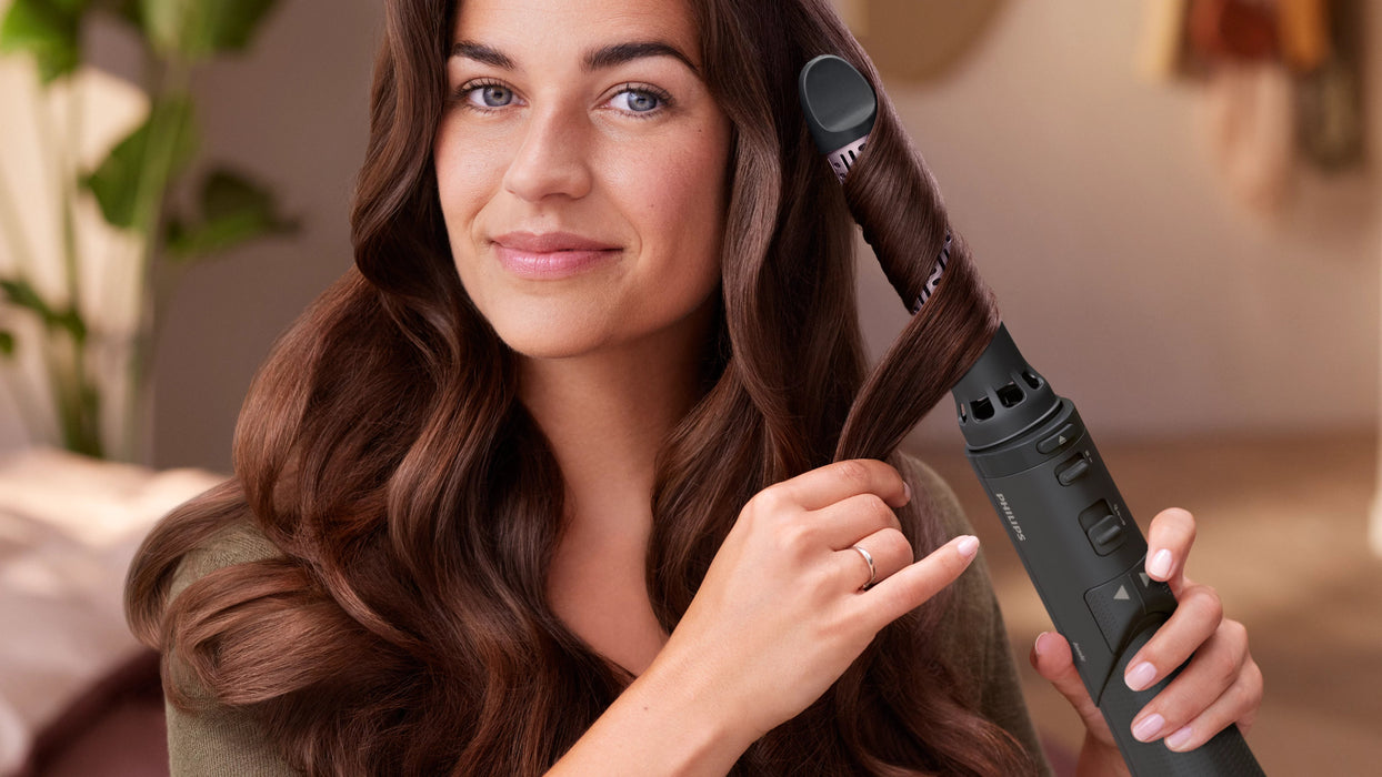EAN 8720689002820 - Philips 7000 series BHA715/00 Utensilio de peinado Cepillo rizador Caliente Gris, Rosa 1000 W 1,8 m imagen 4