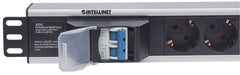 EAN 0766623711432 - Intellinet 711432 unidad de distribución de energía (PDU) 6 salidas AC 1.5U Negro, Gris imagen 4