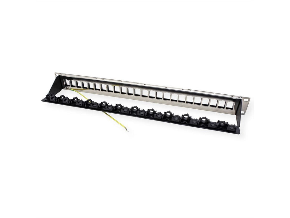 Roline 19"-Keystone-Modultrger 24ports Geschirmt Blank Clipbef. (26.11.0390)