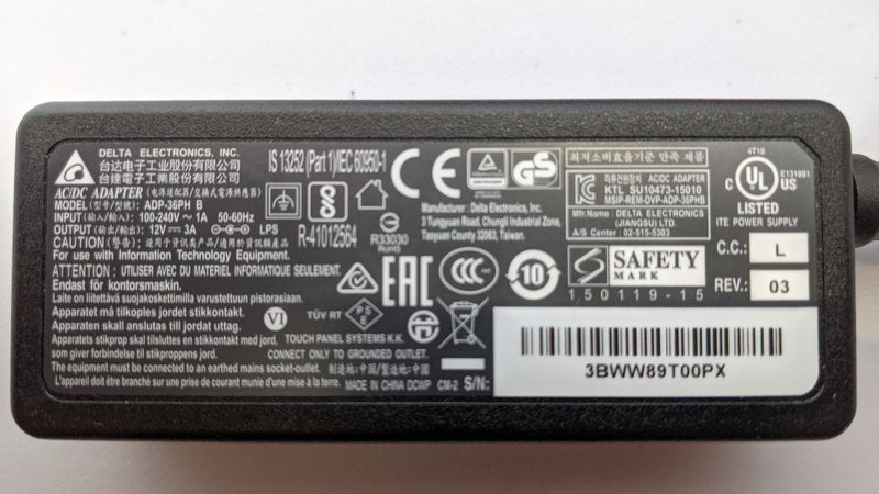Power Brick Kit 36w Adapter Cpnt
