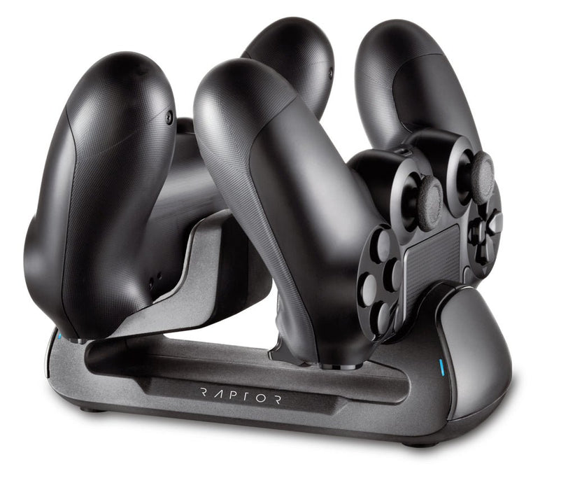 EAN 4251236200986 - Raptor Gaming RG-CS100-P4 cargador de dispositivo móvil Mando para videojuegos Negro USB Interior imagen 1