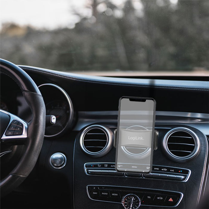 Cargador De Coche Usb Logilink + Soporte Para Smartphone En Un Set