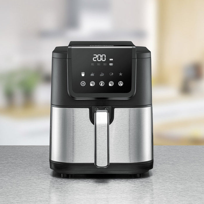 EAN 4001797813015 - Rommelsbacher FRH 1500 freidora Sencillo 5 L Independiente 1500 W Freidora de aire caliente Negro, Acero  imagen 4
