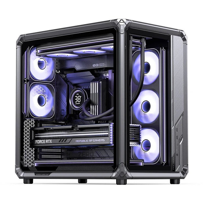 Caja Atx Jonsbo X400 Pro Cristal Templado Curvo Gris