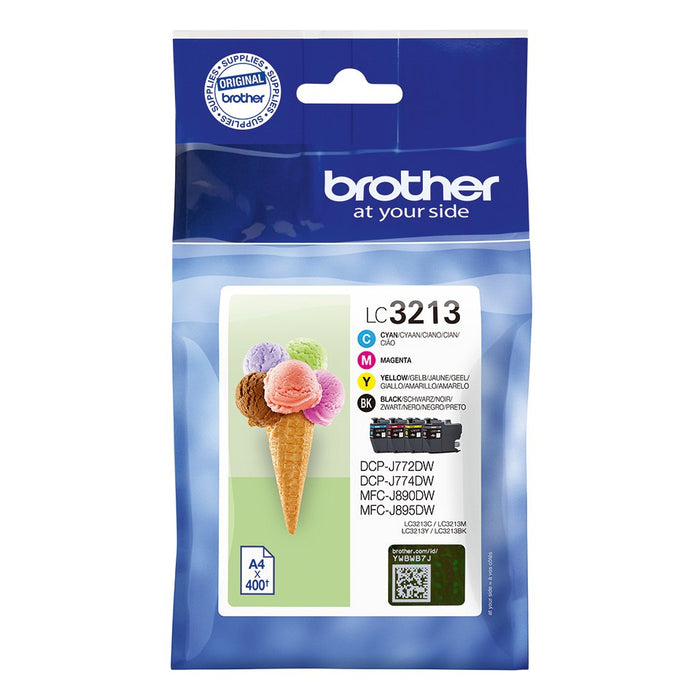 EAN 4977766780179 - Brother LC3213VAL cartucho de tinta 4 pieza(s) Original Alto rendimiento (XL) Negro, Cian, Magenta, Amari imagen 1