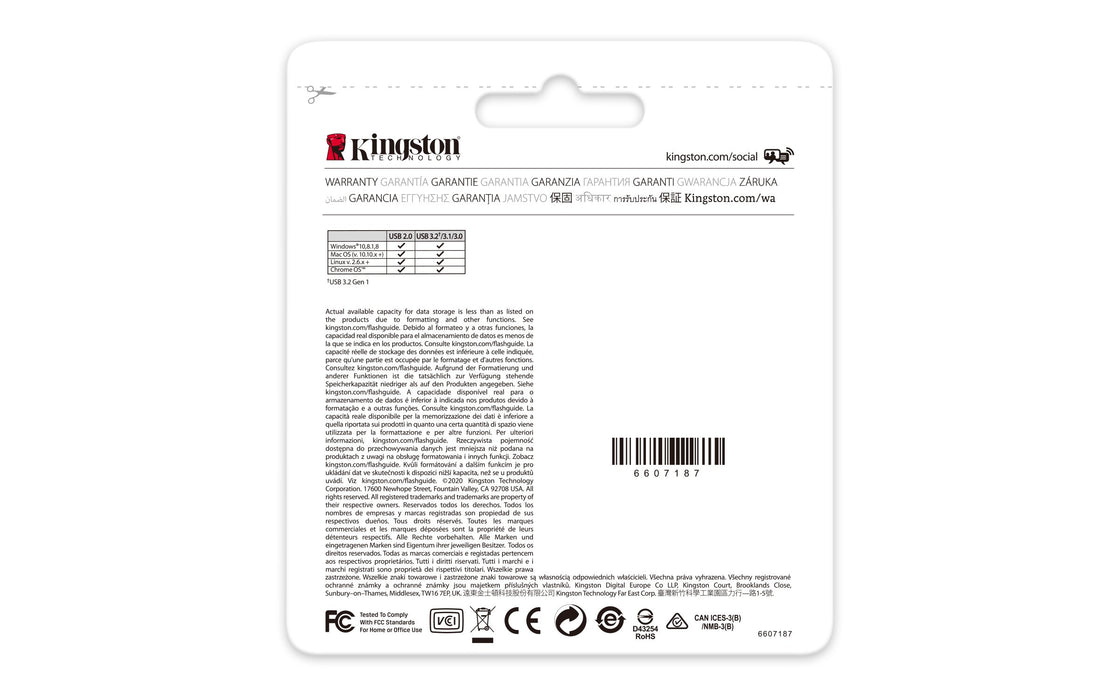 EAN 0740617309119 - Kingston Technology DataTraveler Kyson unidad flash USB USB tipo A 3.2 Gen 1 (3.1 Gen 1) Plata imagen 5