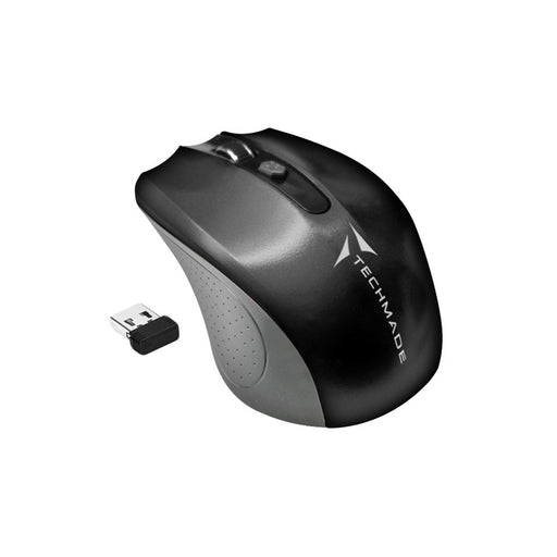 EAN 8099990140089 - Techmade TM-XJ30-BK ratón Oficina Ambidextro RF inalámbrico Óptico 1600 DPI imagen 1