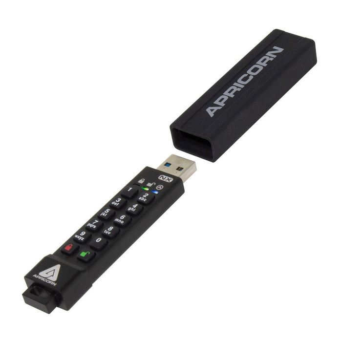 EAN 0708326914635 - Apricorn ASK3 unidad flash USB 8 GB USB tipo A 3.2 Gen 1 (3.1 Gen 1) Negro imagen 1