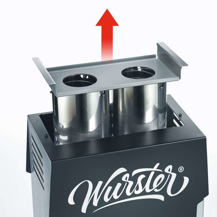 Parrilla Eléctrica Severin Wurster Wt 5005,  Negro/Gris, 2.000 Vatios, Parrilla Para Salchichas 4008146028328
