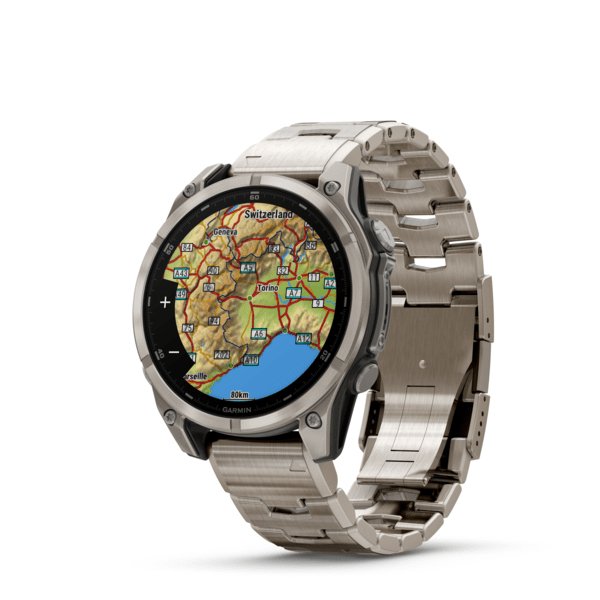 Smartwatch  Garmin Fenix 8 3,56 Cm (1.4") Amoled 47 Mm Digital 454 X 454 Pixeles Pantalla Táctil Titanio Wifi Gps (Satélite)