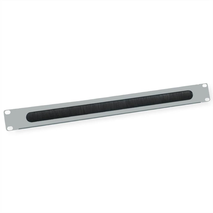 Value 19-Zoll-Cabledurchfhrung 1 He Mit Brstendichtung, Grau