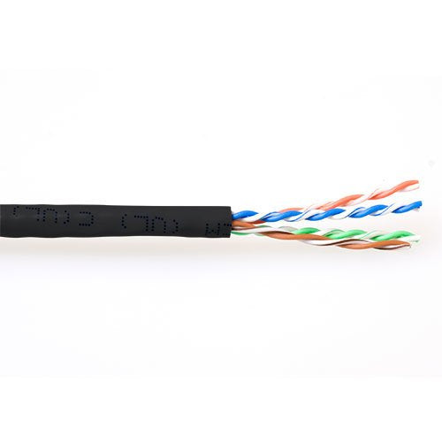Bobina Cat 6 U/Utp  305m Flexible Negro, Awg24 Cu Pvc   Act