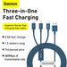 EAN 6953156205543 - Baseus CAMLTYS-03 cable USB 1,5 m USB A USB C/Micro-USB B/Lightning Azul imagen 6