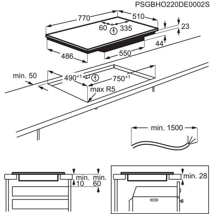 EAN 7333394049427 - Electrolux EIS82453IZ Negro Integrado 80 cm Con placa de inducción 4 zona(s) imagen 21