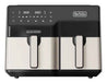 EAN 8432406730090 - Black & Decker BXAF9000E Doble 9 L Independiente 2500 W Freidora de aire caliente Negro, Acero inoxidable imagen 1