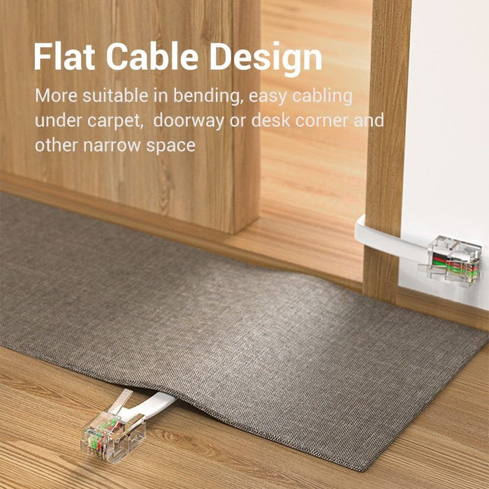 EAN 6922794763494 - Vention IQBWL cable telefónico 10 m Blanco imagen 4