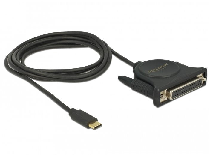 Delock Adaptador Usb Type-C 2.0 Macho  1 X Paralelo Db25 Hembra