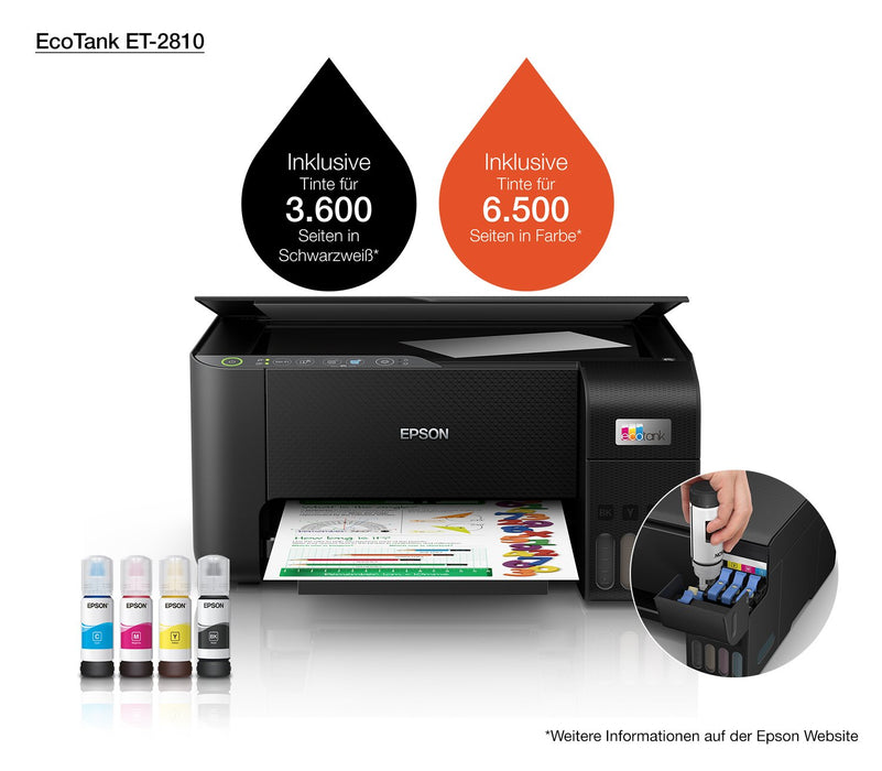 EAN 8715946684109 - Epson EcoTank ET-2810 Inyección de tinta 5760 x 1440 DPI 33 ppm Wifi imagen 22