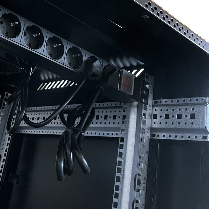 Armario Rack De Suelo 19 " Phasak Pro 42u Negro 800x800 Montado Pho 8842