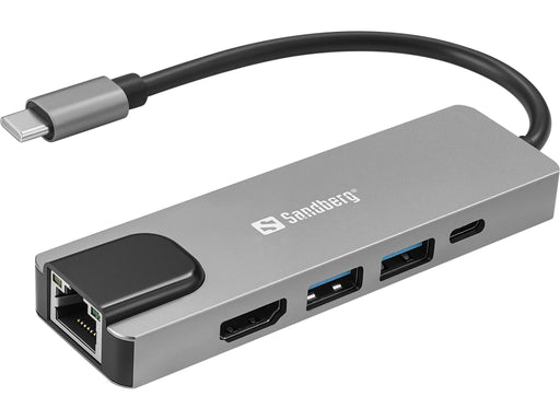 EAN 5705730336997 - Sandberg 336-99 base para portátil y replicador de puertos Alámbrico USB 3.2 Gen 1 (3.1 Gen 1) Type-C Pla imagen 1