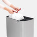 EAN 8710755316227 - Brabantia 316227 papelera 34 L Rectangular Plástico, Acero Acero inoxidable imagen 9