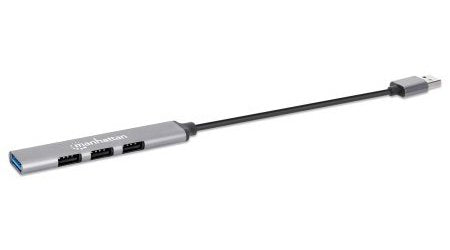 EAN 0766623168427 - Manhattan 168427 hub de interfaz USB 3.2 Gen 1 (3.1 Gen 1) Type-A 5000 Mbit/s Gris imagen 3