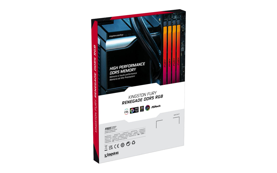 EAN 0740617338737 - Kingston Technology FURY Renegade RGB módulo de memoria 2 x 48 GB 6000 MT/s 288-pin DIMM imagen 5