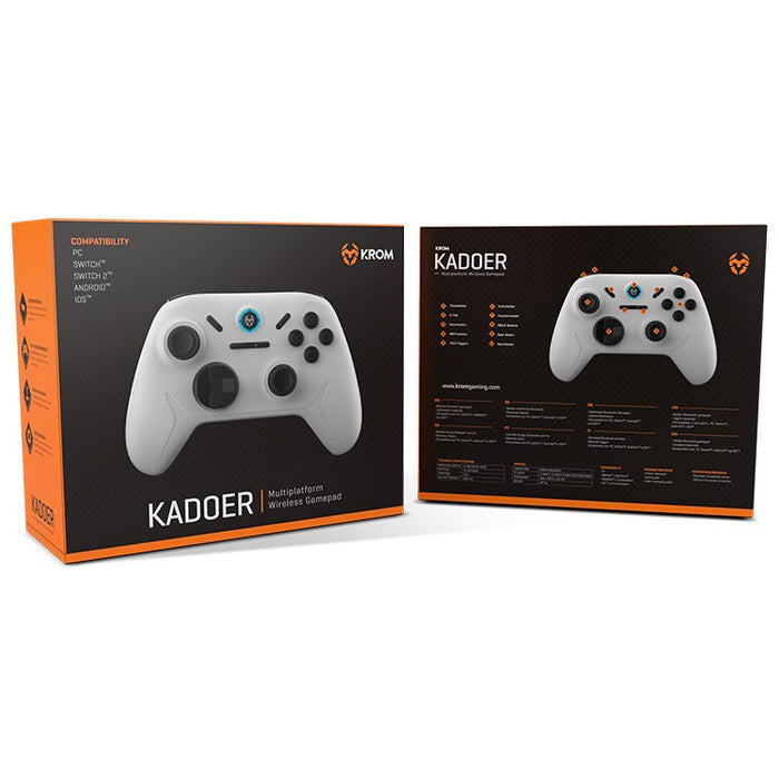 EAN 8436587975745 - Krom Kadoer Blanco Bluetooth/USB Gamepad Analógico/Digital Android, Nintendo Switch, Nintendo Switch 2, P imagen 7