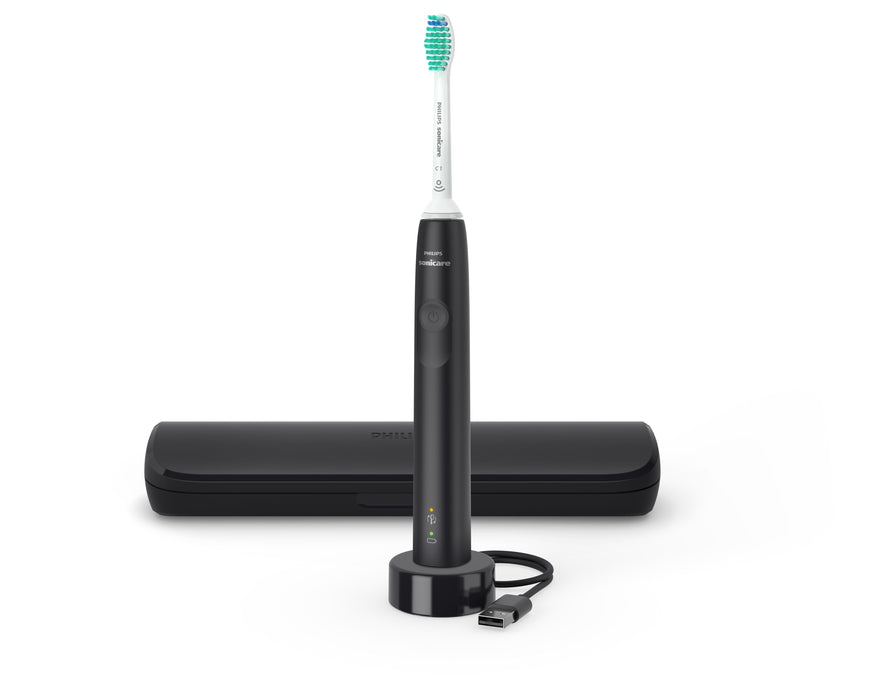 EAN 8710103985679 - Philips 3100 series HX3673/14 cepillo eléctrico para dientes Adulto Cepillo dental sónico Negro imagen 2